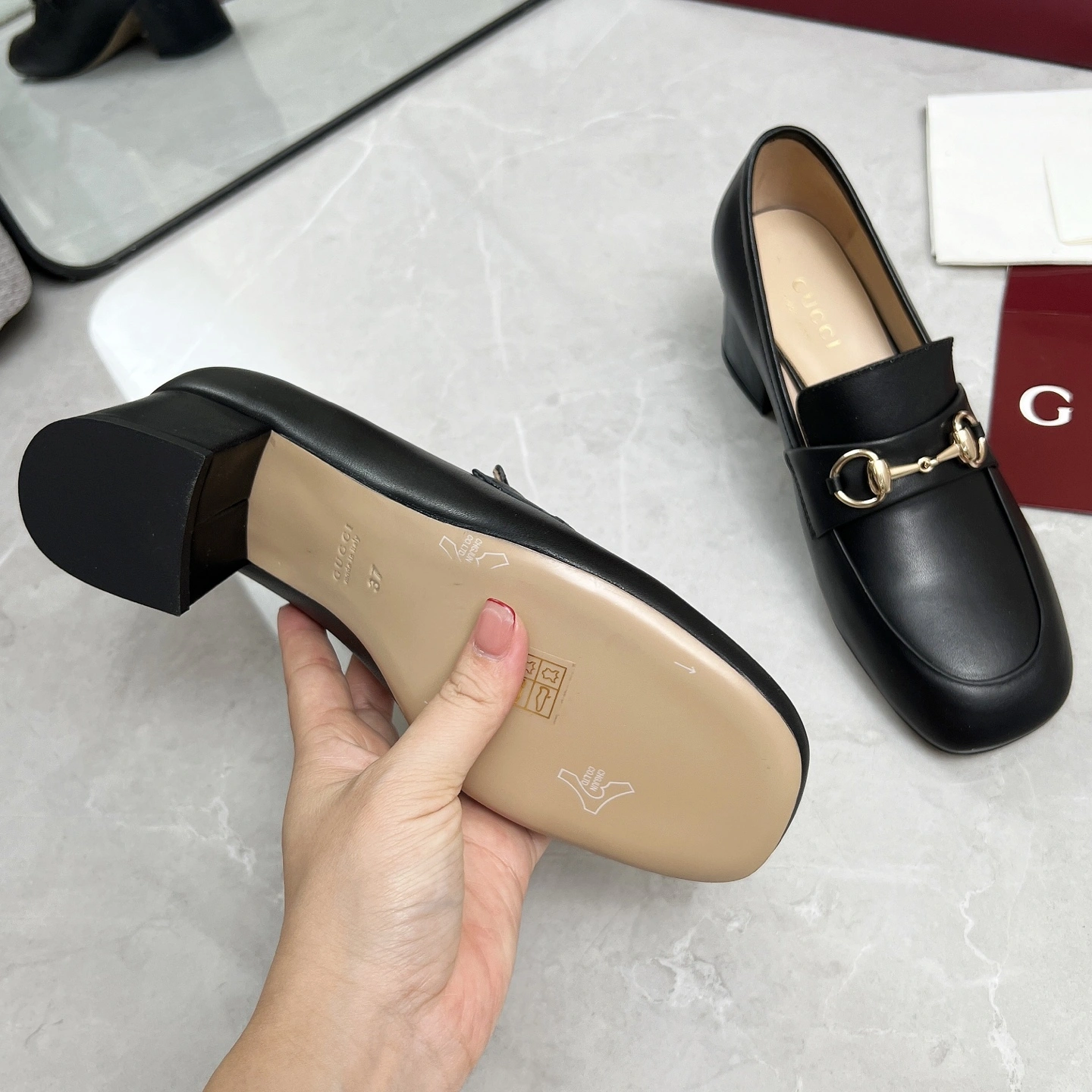 COCO-- 6u33i 832443 BKO00 1000 cowhide sheepskin Heel height:5.5cm item:E-X362H2815